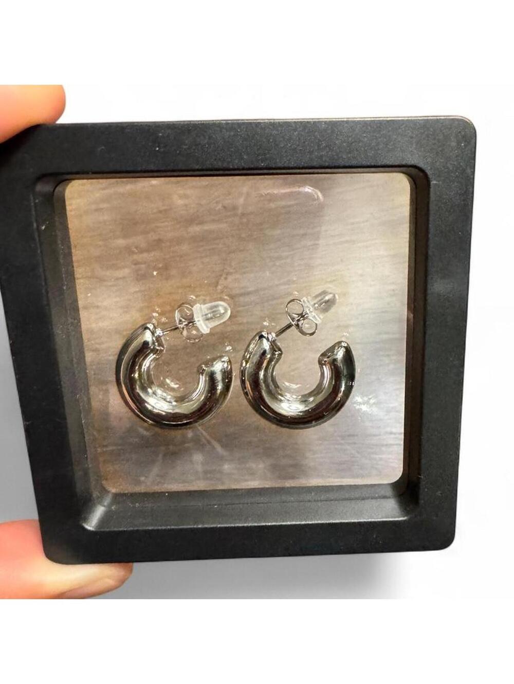 Silver Hoop Earrings